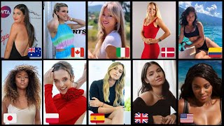 The Most Beautiful Female Tennis Players from Different Countries in the World (2024)