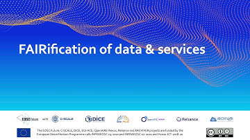 FAIRification of Data and Services