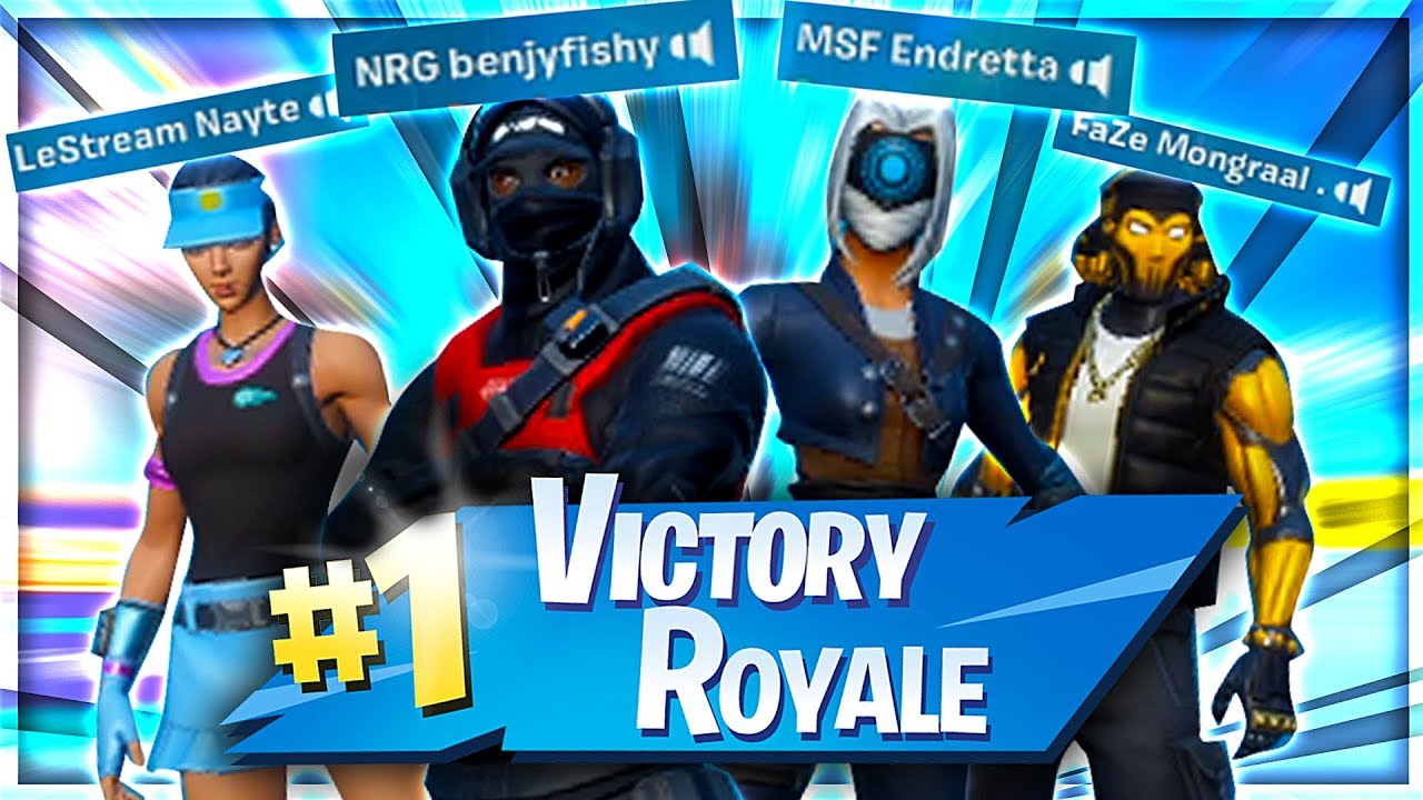 FIRST WIN with my NEW SQUAD (Fortnite Pro Customs) - YouTube