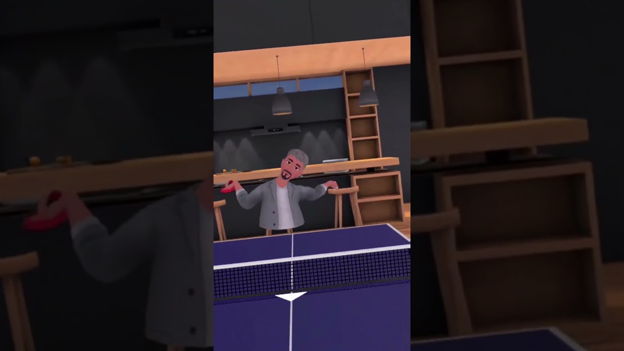 不正を使いこなす荒らしと勝負 #shorts #vr卓球 #vr