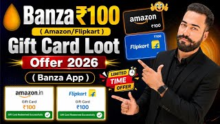 🥳Banza ₹100 Amazon/Flipkart Gift🔥Card Offer! Banza App Gift Card Loot! Banza Refer And Earn Offer! 🥳Banza ₹100 Amazon/Flipkart Gift🔥Card Offer! Banza App Gift Card Loot! Banza Refer And Earn Offer!