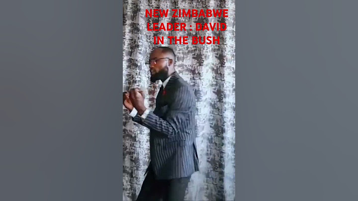 NEW ZIMBABWE LEADER : DAVID IN THE BUSH 2024 REMINDER #newzimbabwe #usa #makandiwa #zanupf #ccc #
