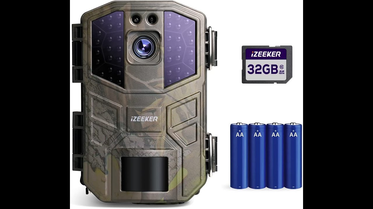 Fototrappola IZEEKER 4K 48MP Con Visione Notturna - Impermeabile IP66, Per Caccia E Wildlife - Foto 4