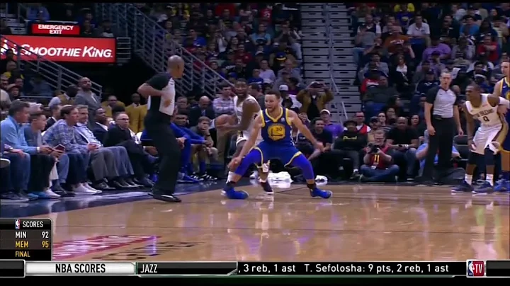 Stephen Curry Nasty Ankle Injury | 2017