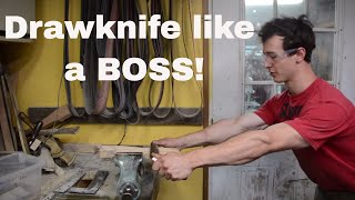 HOW TO USE A DRAWKNIFE.. better than anyone else!