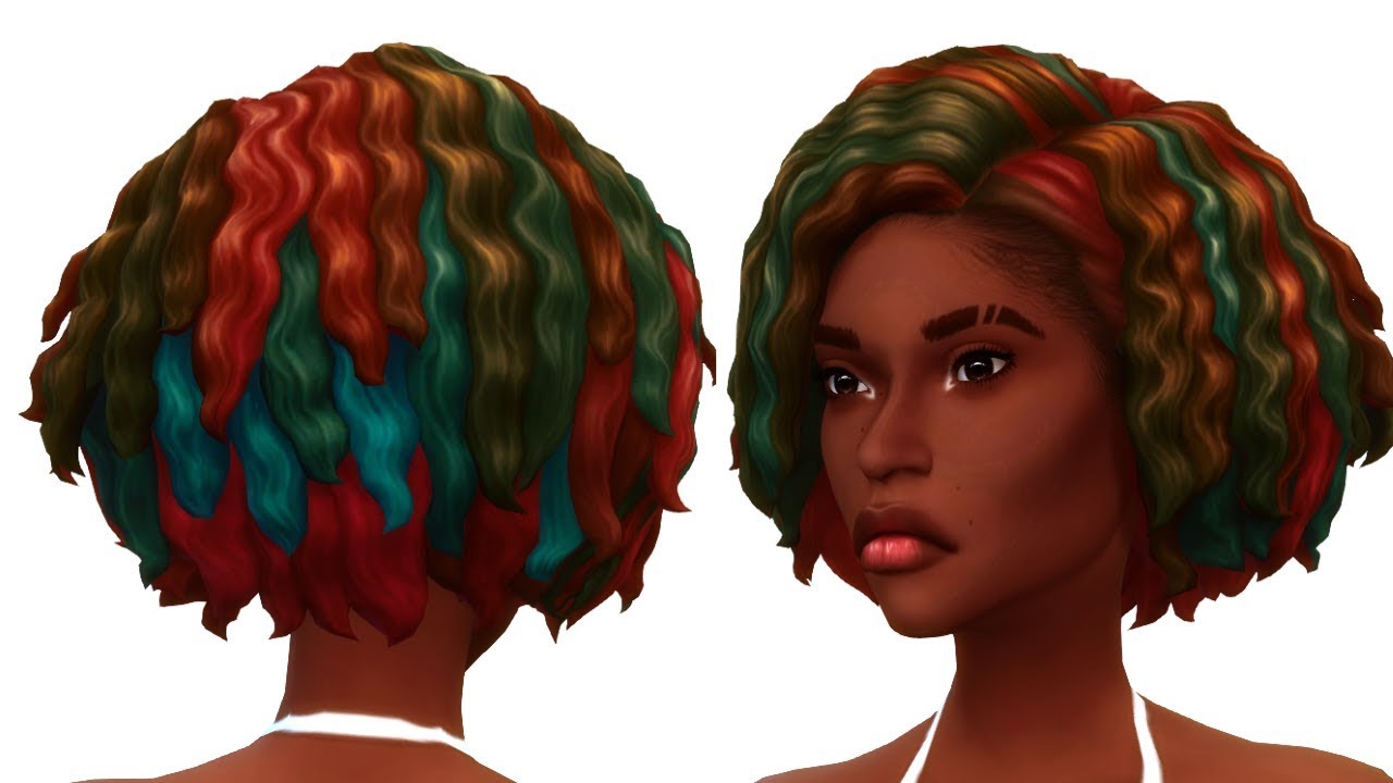 sims 4 ombre hair recolor