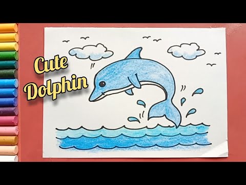 Dolphin Drawing - How To Draw A Dolphin Step By Step!