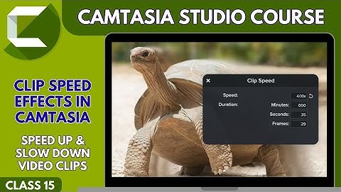 How to add Clip Speed Effects in Camtasia : Speed up and Slow Down Video Clips in Camtasia 