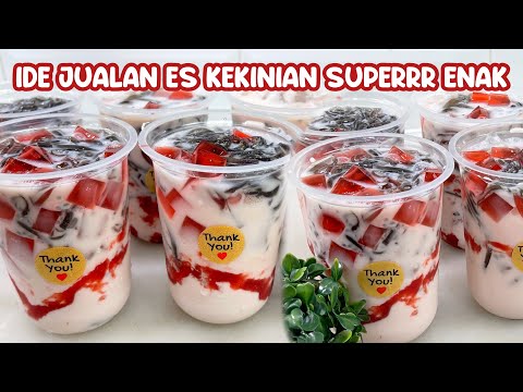 IDE JUALAN ES JELLY SUSU KEKINIAN 😍 ENAK BANGET SEMUA SUKA