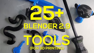 ALL Blender 2.9 TOOLS in 25 Minutes (TIMESTAMPED) | 3D Printing Design Tools Overview (2020)