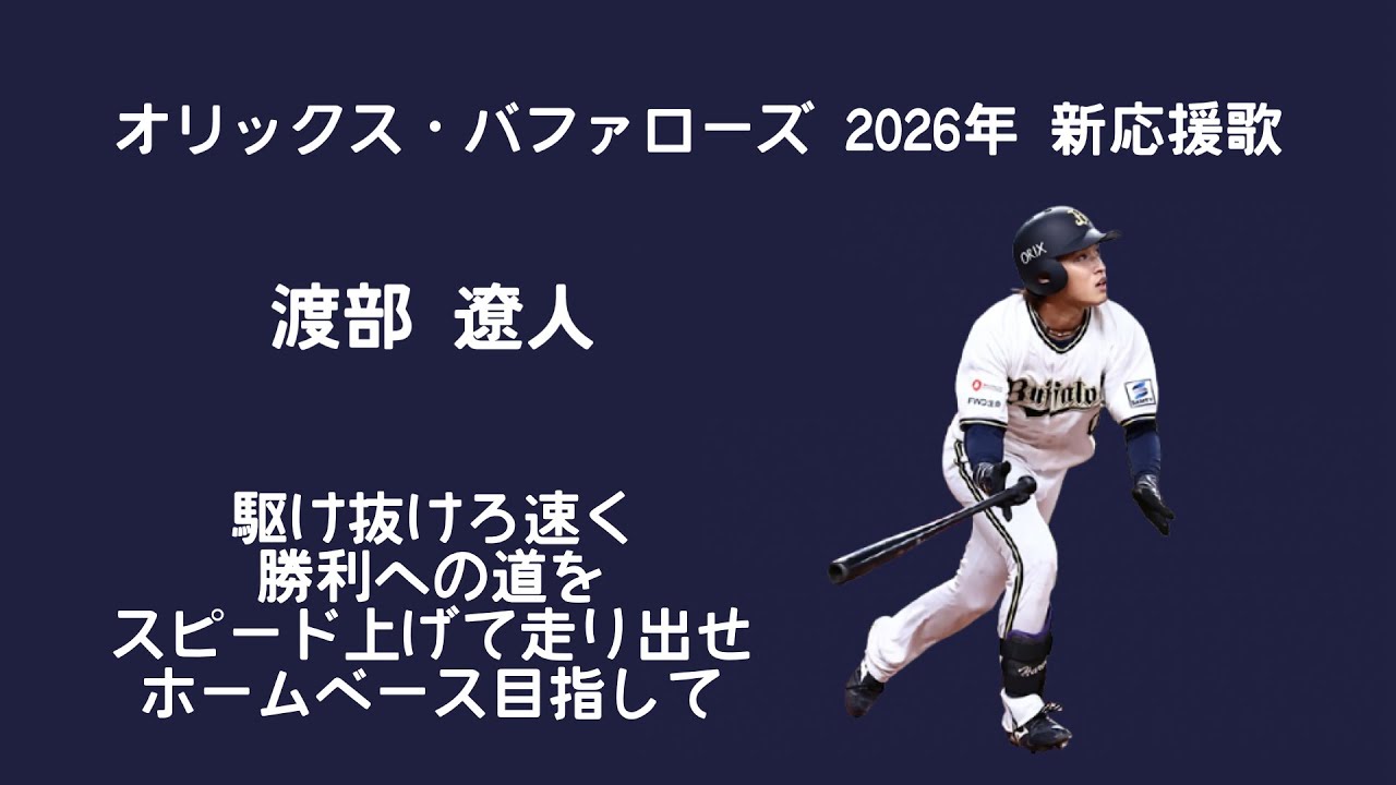 オリックス 渡部遼人 応援タオル ビジター オリックス 渡部遼人 応援タオル ビジター 野球 オリックス 渡部遼人