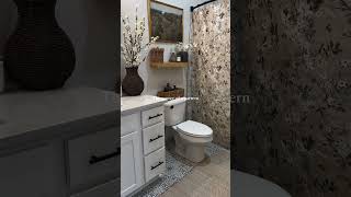 Affordable + easy to do! I love changing our shower curtains to bring the space to life!