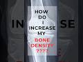 how to increase bone density