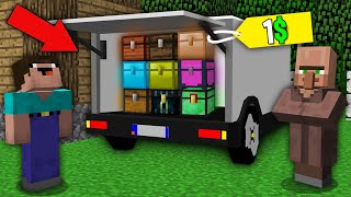 Minecraft NOOB vs PRO: WHY VILLAGER SELL CAR WITH SECRET CHESTS NOOB FOR 1$? Challenge 100% trolling