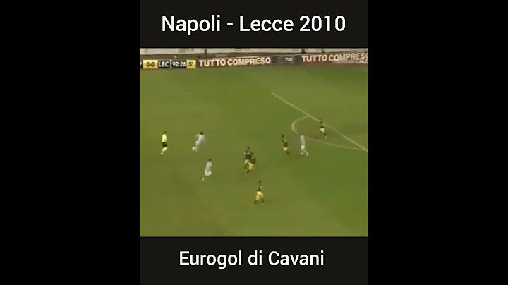 Il miglior gol di Cavani "El Matador" - telecronaca Auriemma | Napoli - Lecce 2010 #shorts