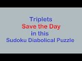 Sudoku Primer 243 - Triplets Save the Day