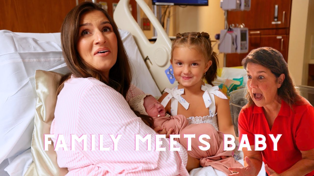 Our Family Meets the Baby for the First Time (Gender + Name Reveal!)