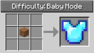 Minecraft, But With &quot;Baby Mode&quot; Difficulty..