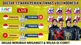 SKUAD BERUBAH! DAFTAR 12 PEMAIN TIMNAS VOLI PUTRI INDONESIA & Jadwal AVC Challenge Cup Women 2024