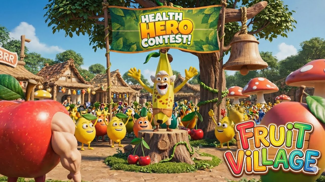 Fruit Village [S1_E13] Health Hero Contest! 3d cartoon 