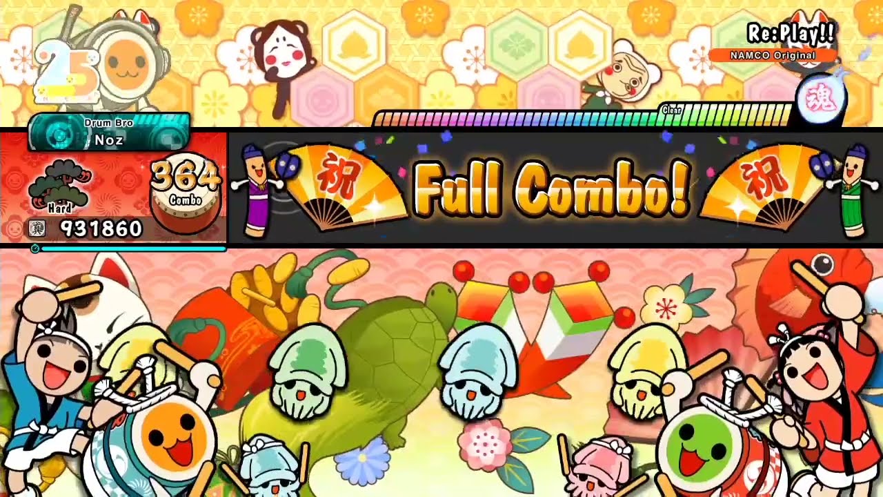 Taiko 25th Anniversary Song - Re:Play [FC-Hard] ~ Taiko no