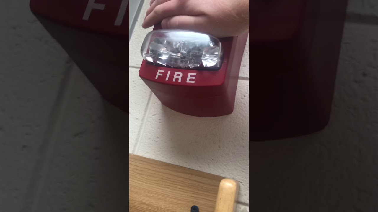 October fire drill at my school.