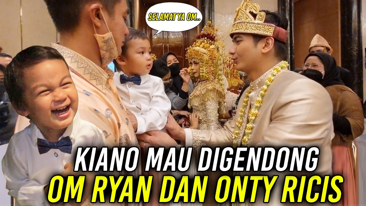 OM RYAN PENGEN BANGET GENDONG KIANO .. AUNTY RICIS CANTIK BANGET ,KIANO SAMPE PANGLING ..