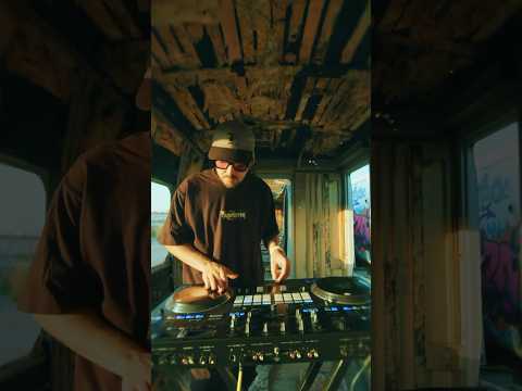 DJ Ride throwing down in an abandoned old train. 🚂 #shorts