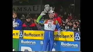 Stefan Horngacher - 98.0 m (upadek) - Ramsau 1999