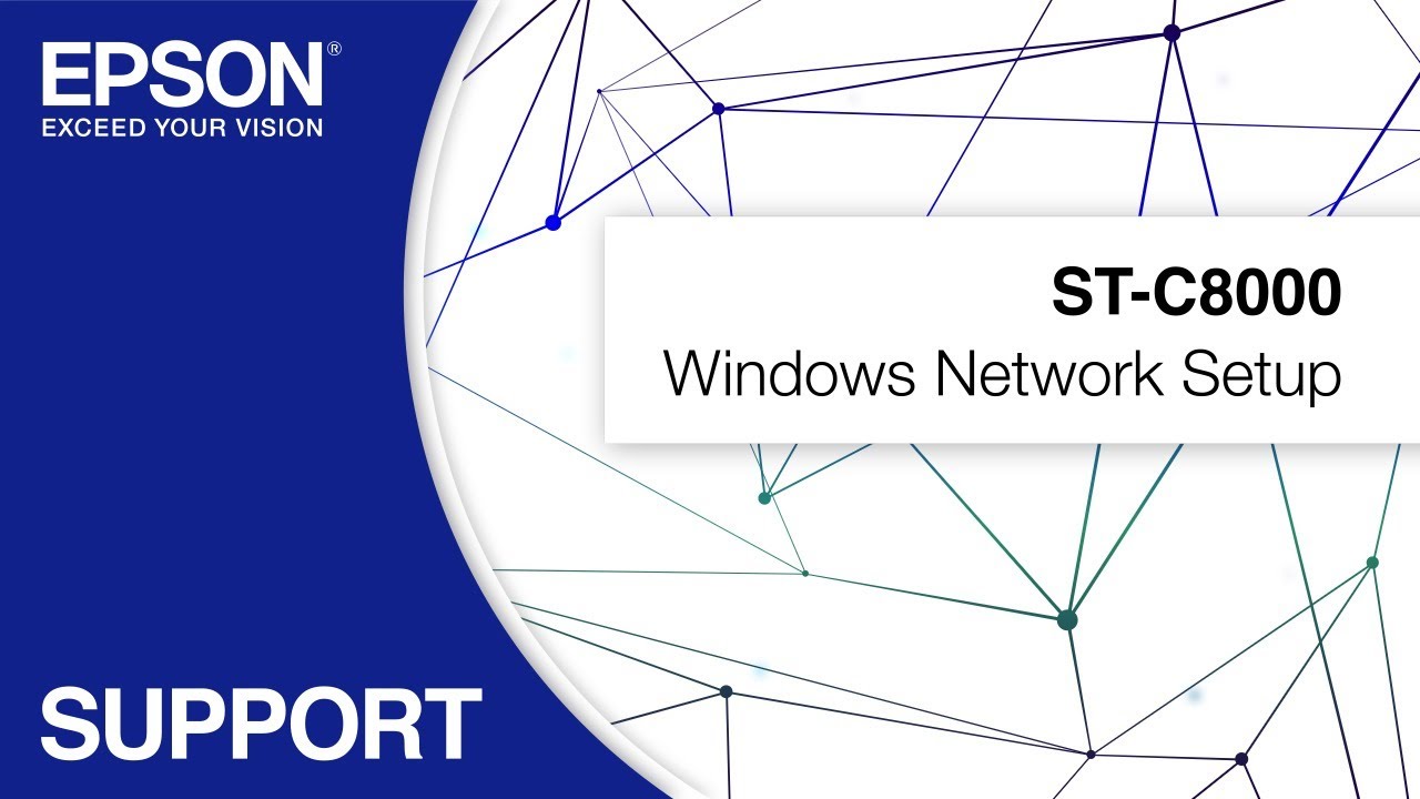 Epson ST-C8000 | Windows Network Setup - YouTube