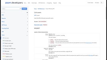 Use this API to list your Zoom account