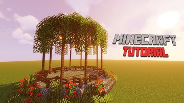 Minecraft: How to make a Large Gazebo (Tutorial)