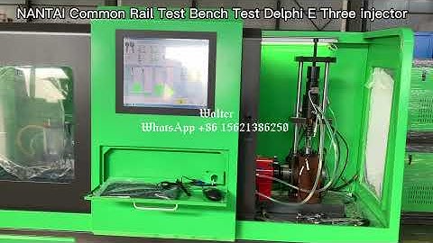 NANTAI CR966 common rail test bench test EUI Delphi E3 injector with NT1400 cambox