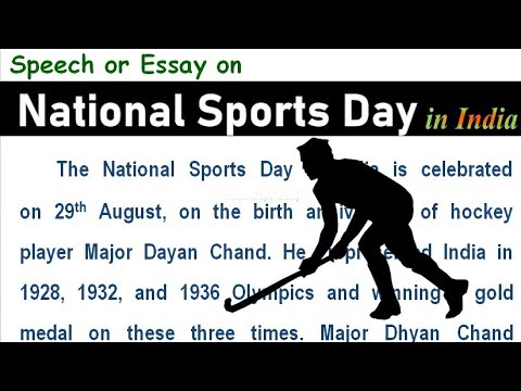 speech on national sports day