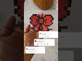Late ആയി വന്താലും latest ആയി വരും 😅 Bow pixel art🎀🎀🎀 #shorts #craft #diy #minecraft