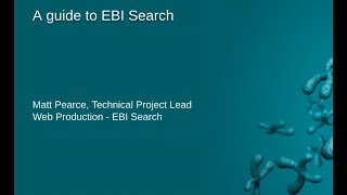 A guide to EBI Search