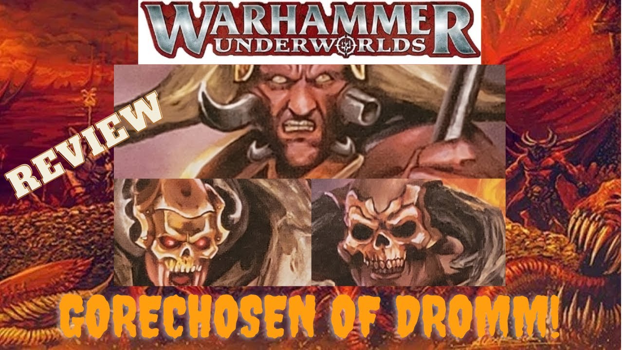 Warhammer Underworld Review Gorechosen of Dromm Warband - YouTube