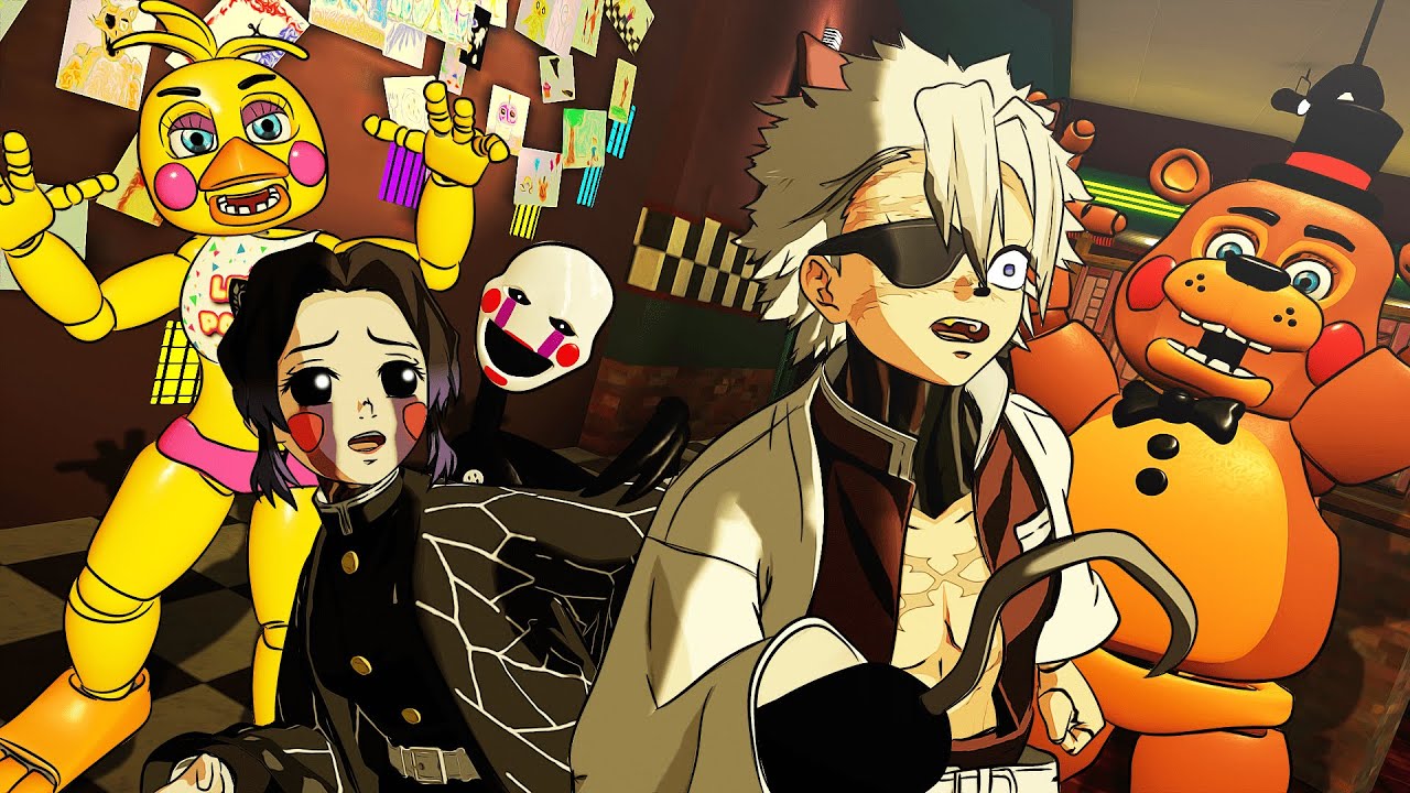 The Hashira spend Five Nights at Freddy's!.. 2 (demon slayer vr)
