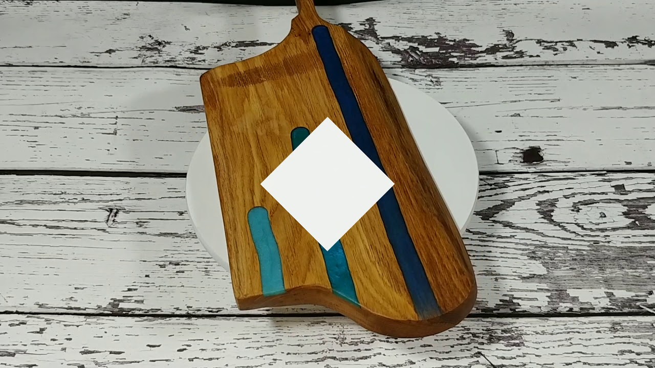 Epoxy cheeseboard Highway to Fish
