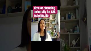 Tips for choosing university for gks scholarship #undergraduateadmissions #studyabroad #gks #kgsp