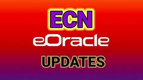 ECN/E-Oracle Zoom Meeting|Part 2 More updates|