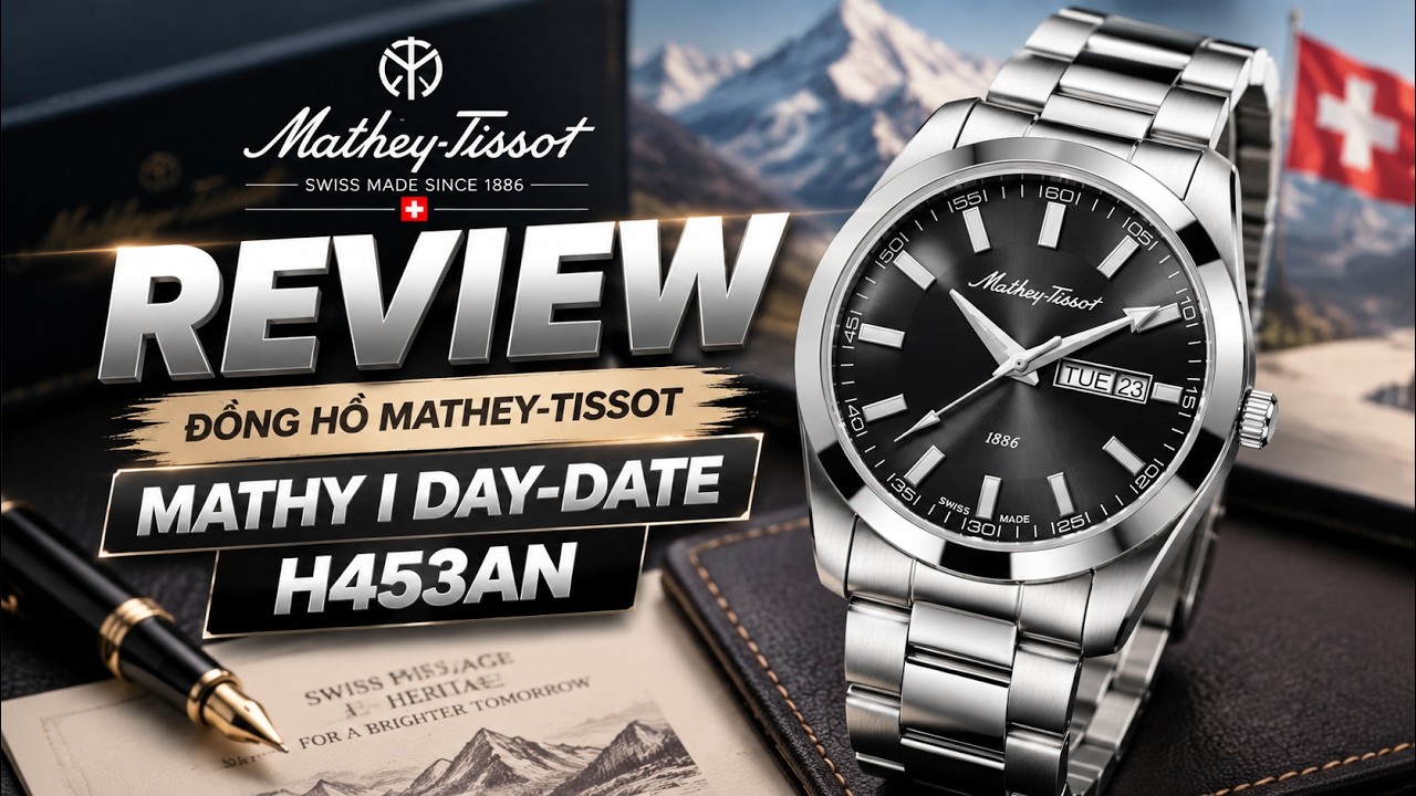  Review Đồng Hồ Mathey-Tissot H453AN – Mặt Số Đen Sunburst, Kính Sapphire, Kính Sapphire !