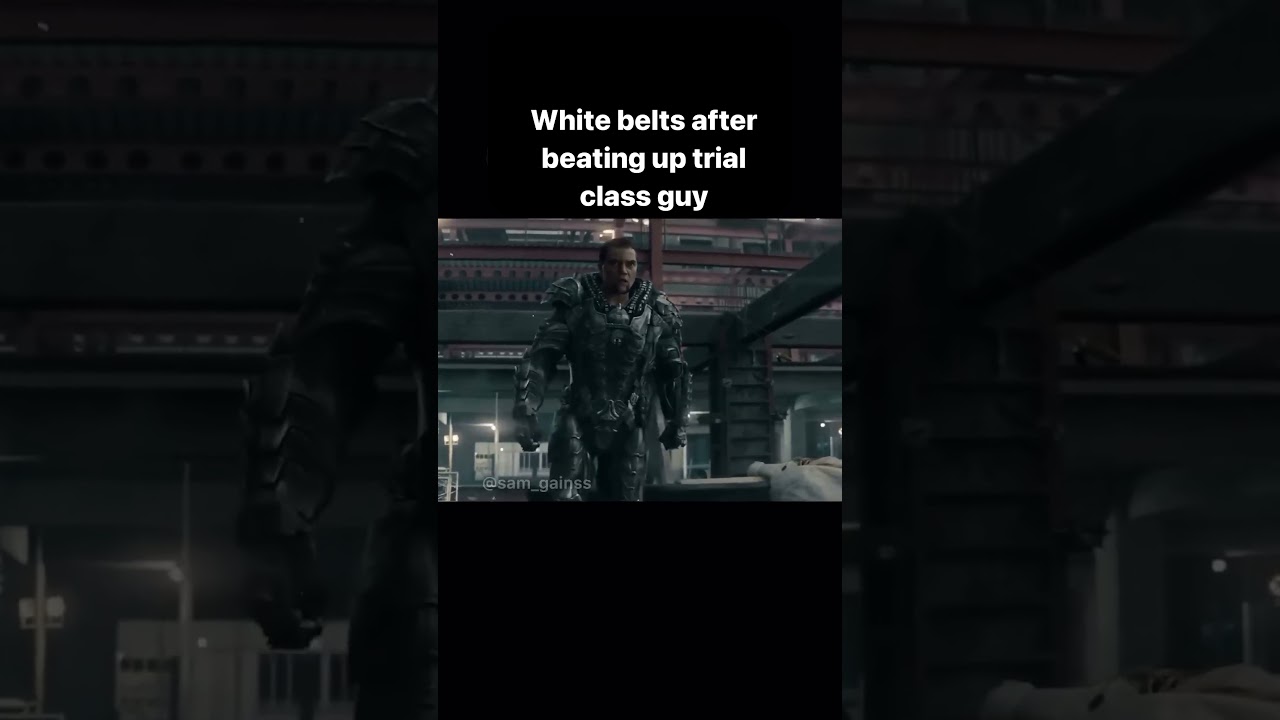 White Belts after beating up trial class guy