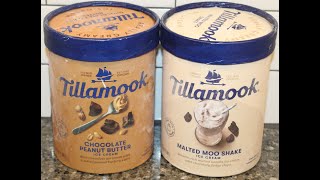 Tillamook Ice Cream: Chocolate Peanut Butter \& Malted Moo Shake Review