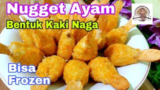 Nugget Ayam Bentuk Kaki Naga, Lebih Enak Dari Buatan Pabrik. Bisa Dibekukan