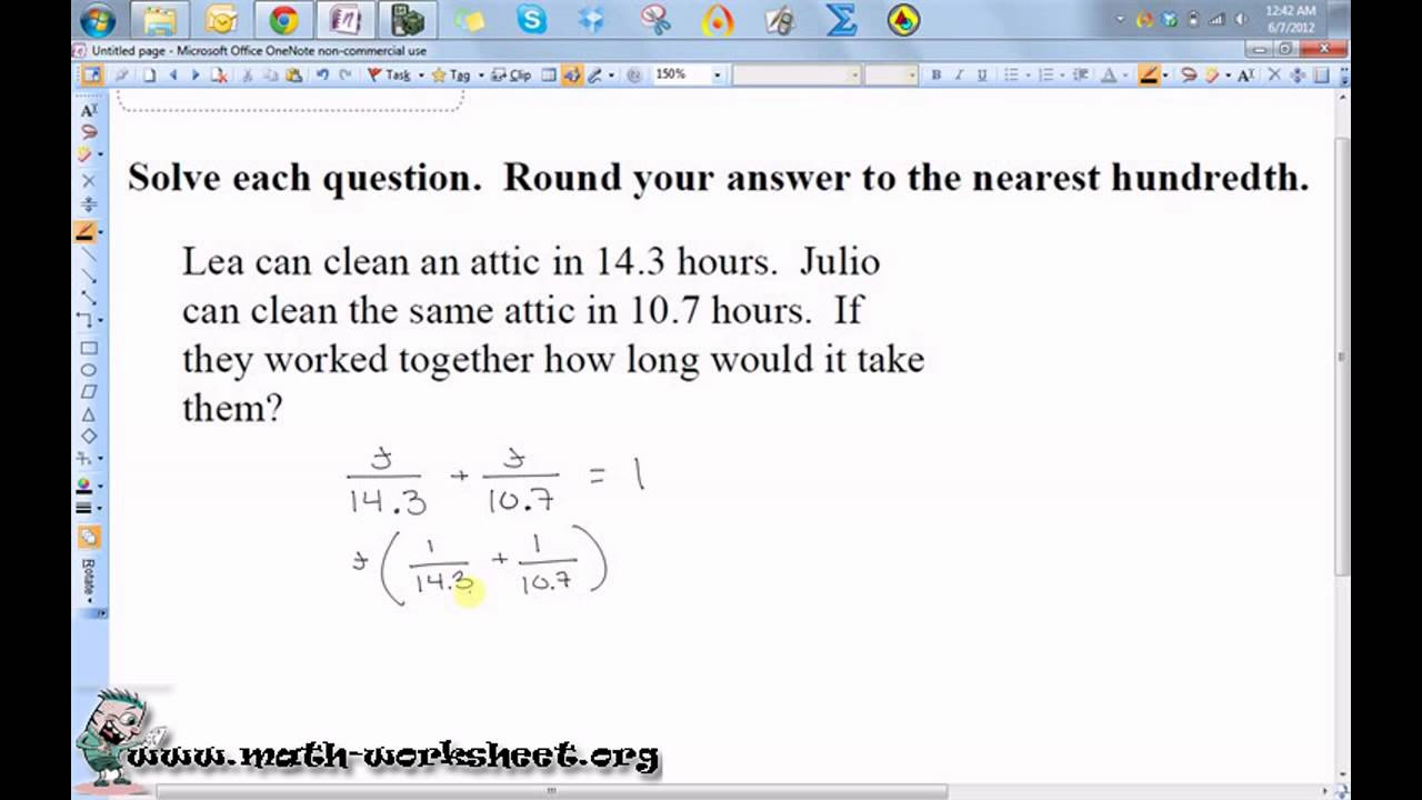 work word problems worksheets