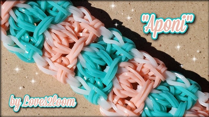 Rainbow loom rubber band bracelet tutorial hook and eye 