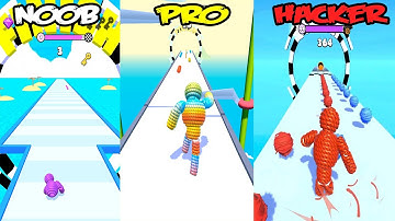 Rope-Man Run - NOOB vs PRO vs HACKER