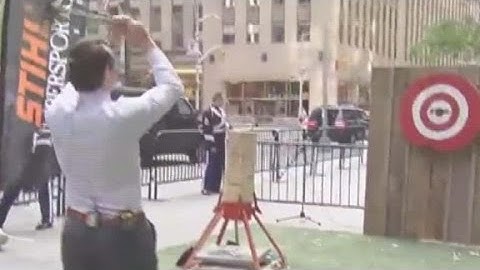 Fox News host throws ax, hits drummer