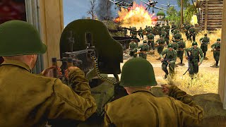 WW2 German Infantry Charge EMBASSY DEFENSE! - Gates of Hell: WW2 Mod